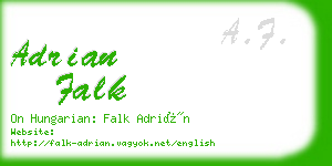 adrian falk business card